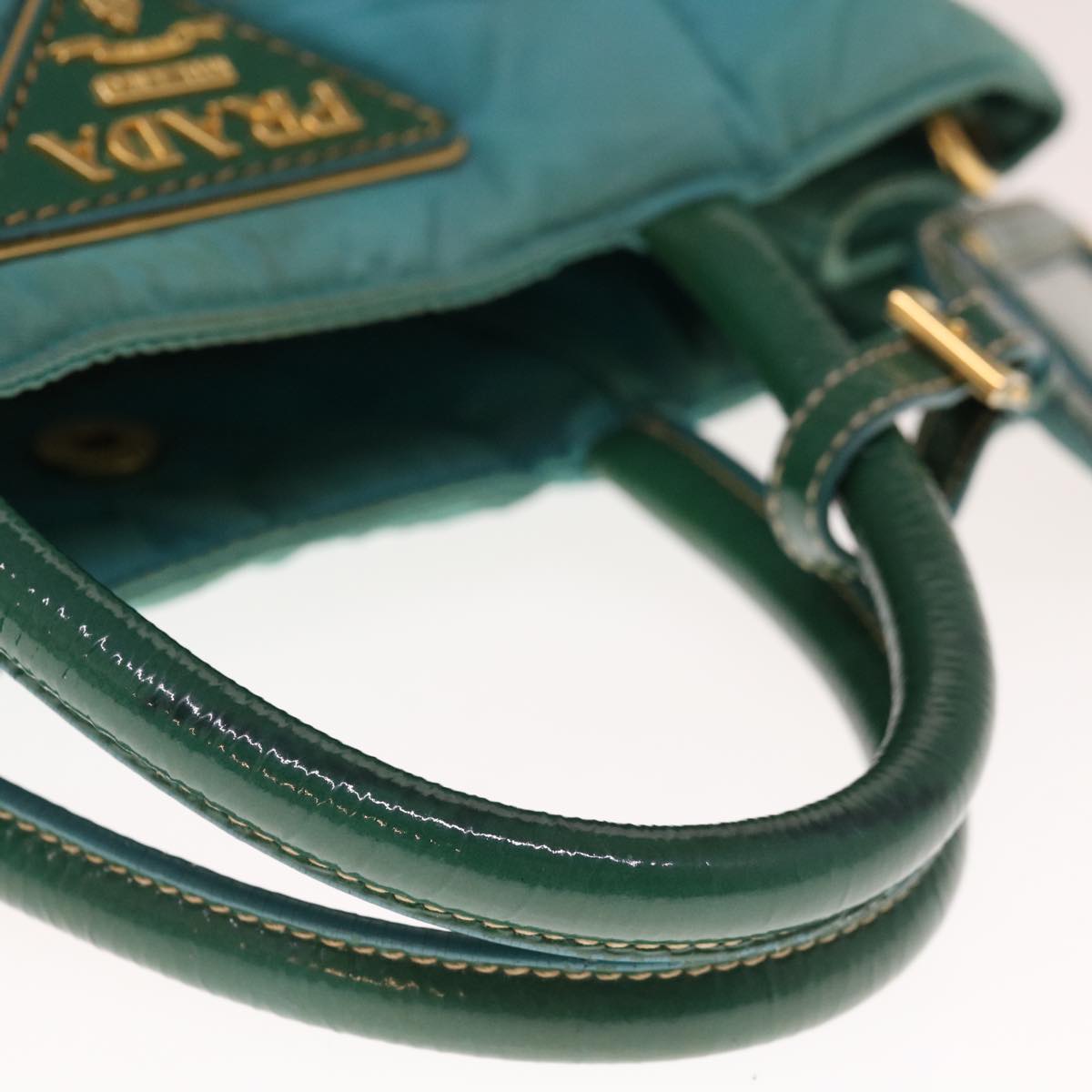 Prada Blue Synthetic Handbag (Pre-Owned)