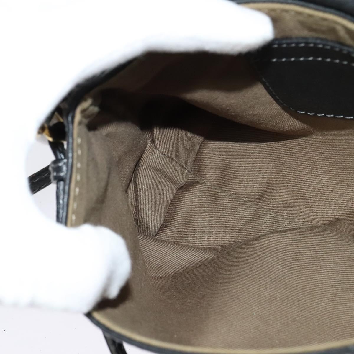 Chloé Marcie Black Leather Shoulder Bag (Pre-Owned)