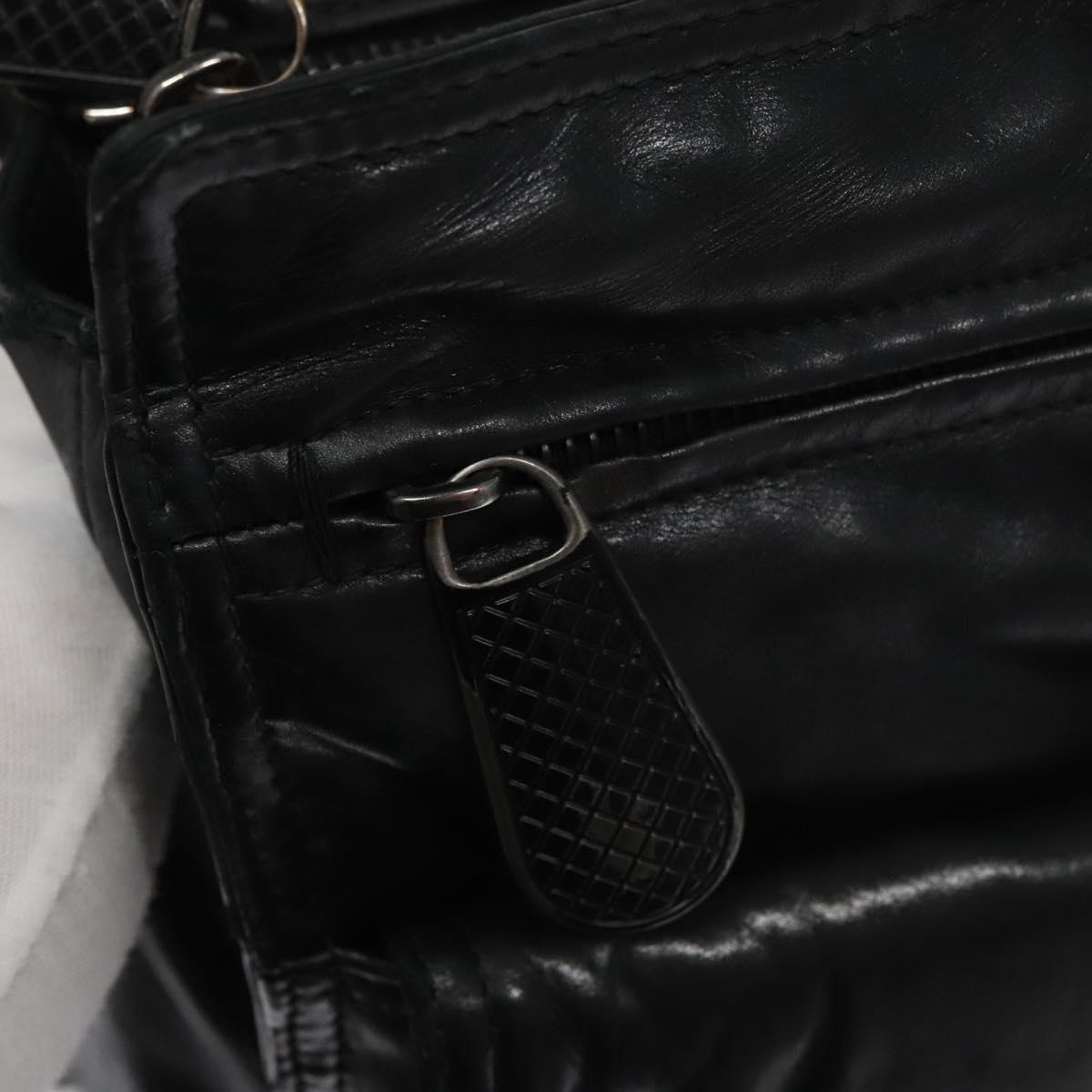Bottega Veneta Tambura Black Leather Tote Bag (Pre-Owned)