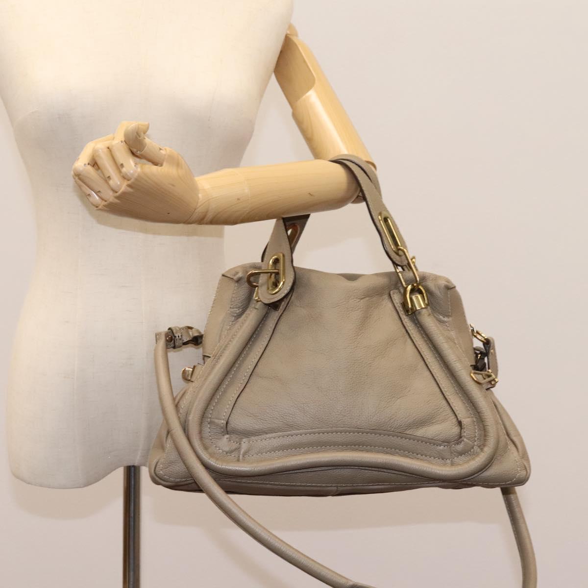 Chloé Paraty Beige Leather Handbag (Pre-Owned)