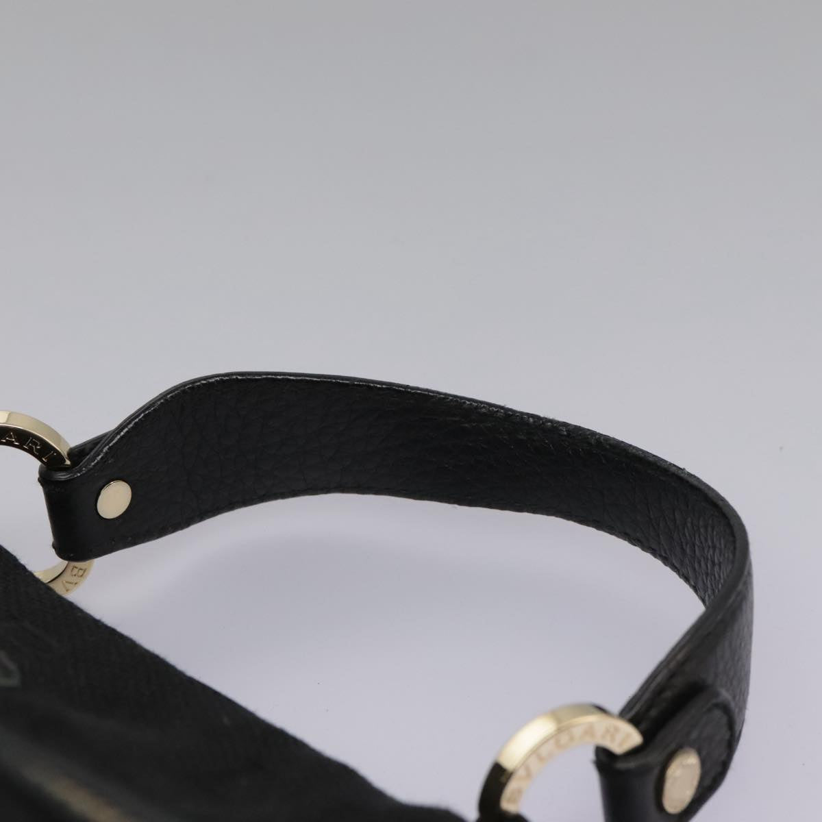 Bulgari Black Canvas Handbag (Pre-Owned)