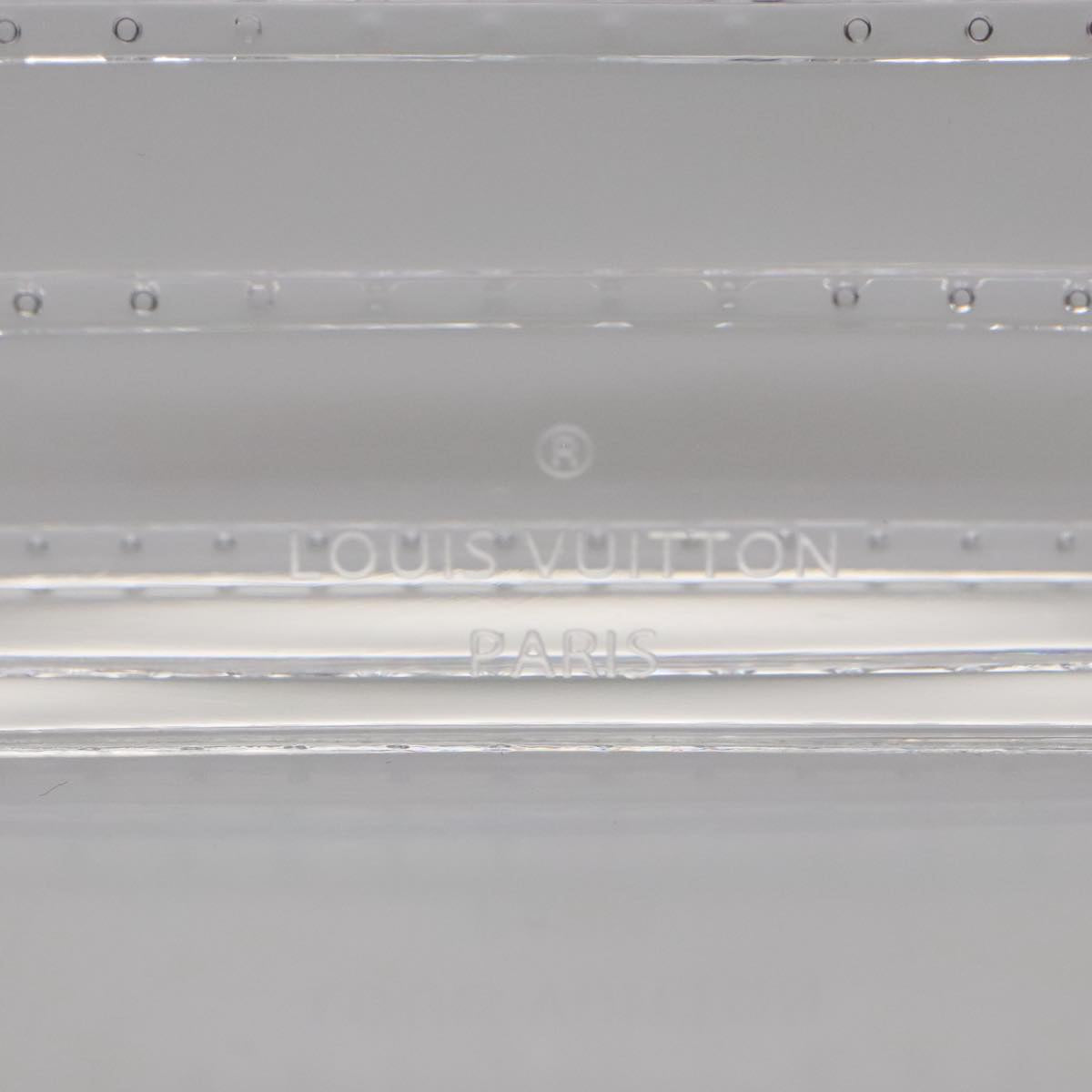 Louis Vuitton Paperweight Transparent Glass Wallet (Pre-Owned)