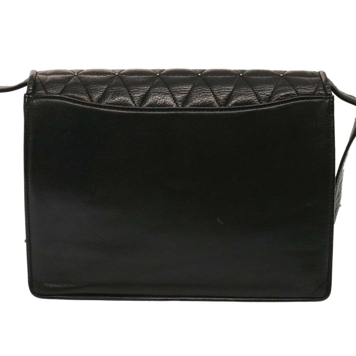 Valentino Garavani Black Leather Shoulder Bag (Pre-Owned)