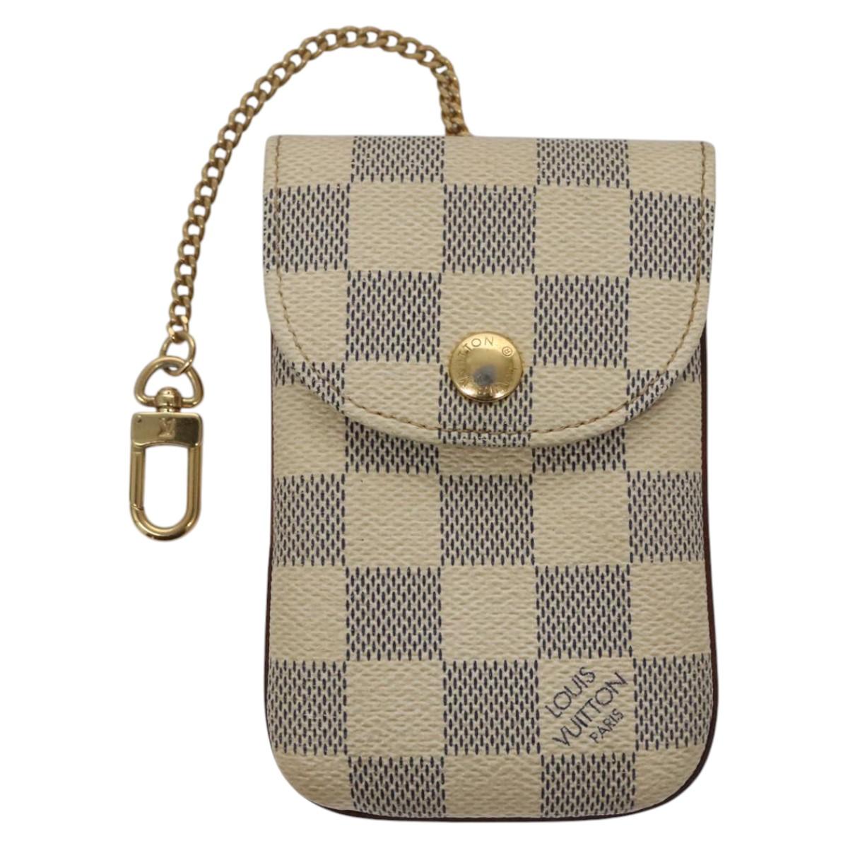 Louis Vuitton Etui Téléphone White Canvas Phone Jewelry (Pre-Owned)