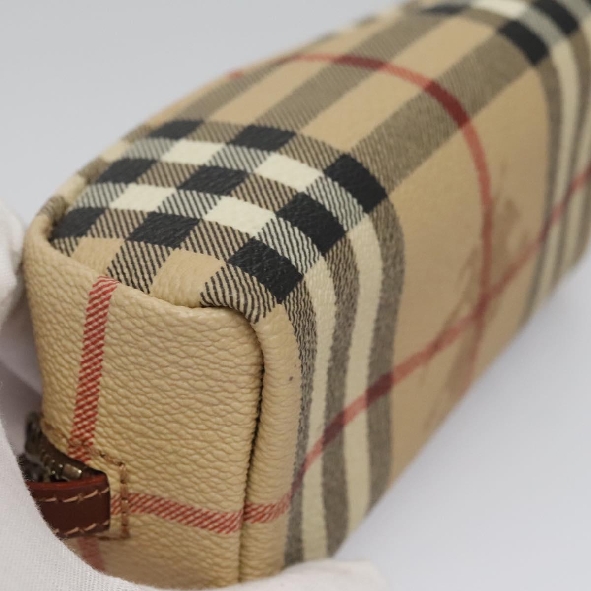 Burberry Nova Check Beige Canvas Clutch Bag (Pre-Owned)
