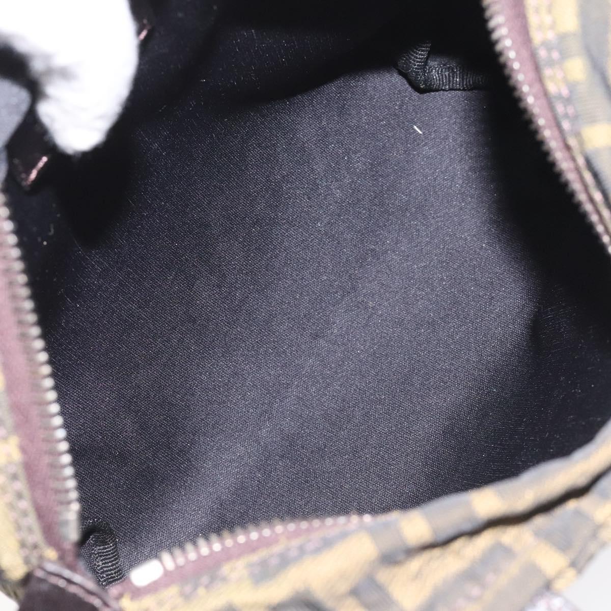 Fendi Zucca Brown Canvas Handbag (Pre-Owned)