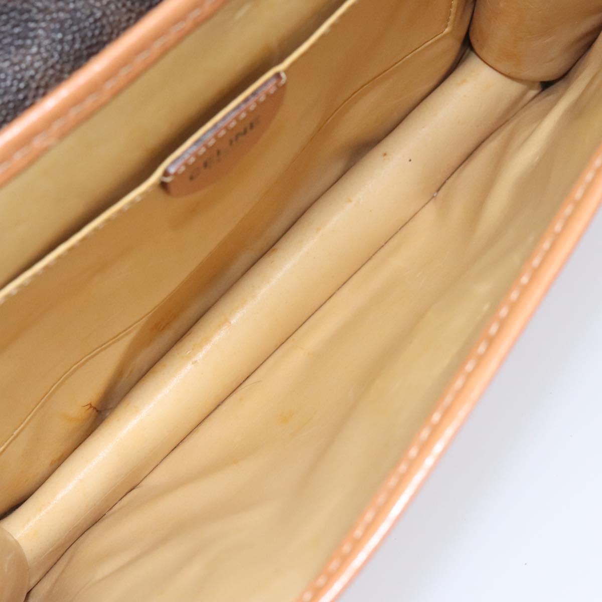 Céline Macadam Brown Canvas Shoulder Bag (Pre-Owned)