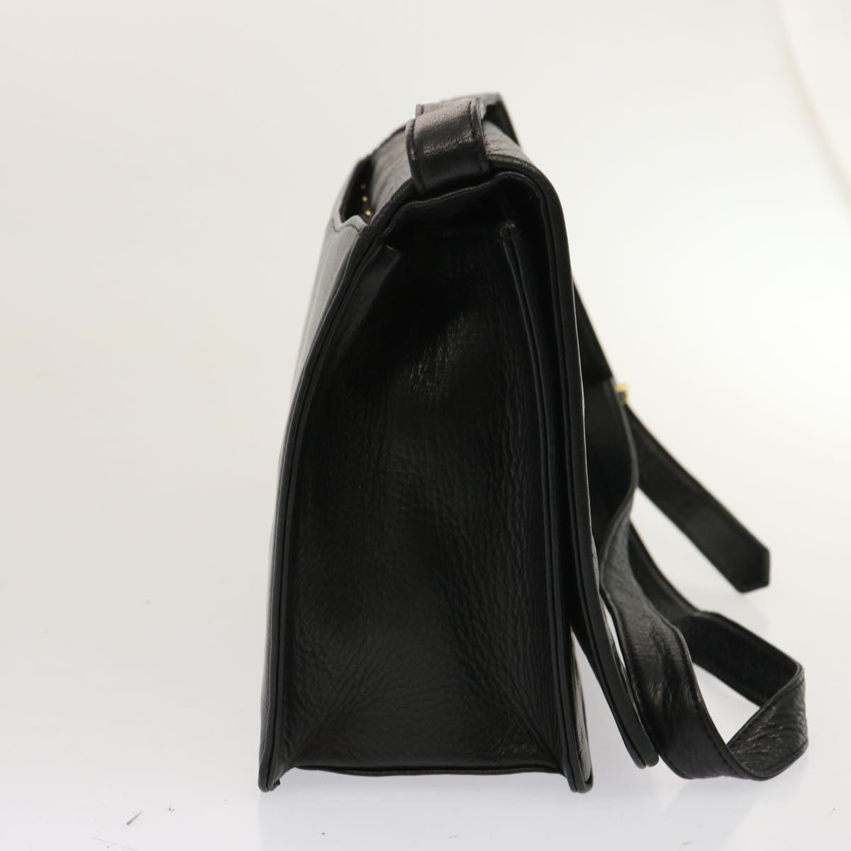 Valentino Garavani Black Leather Shoulder Bag (Pre-Owned)