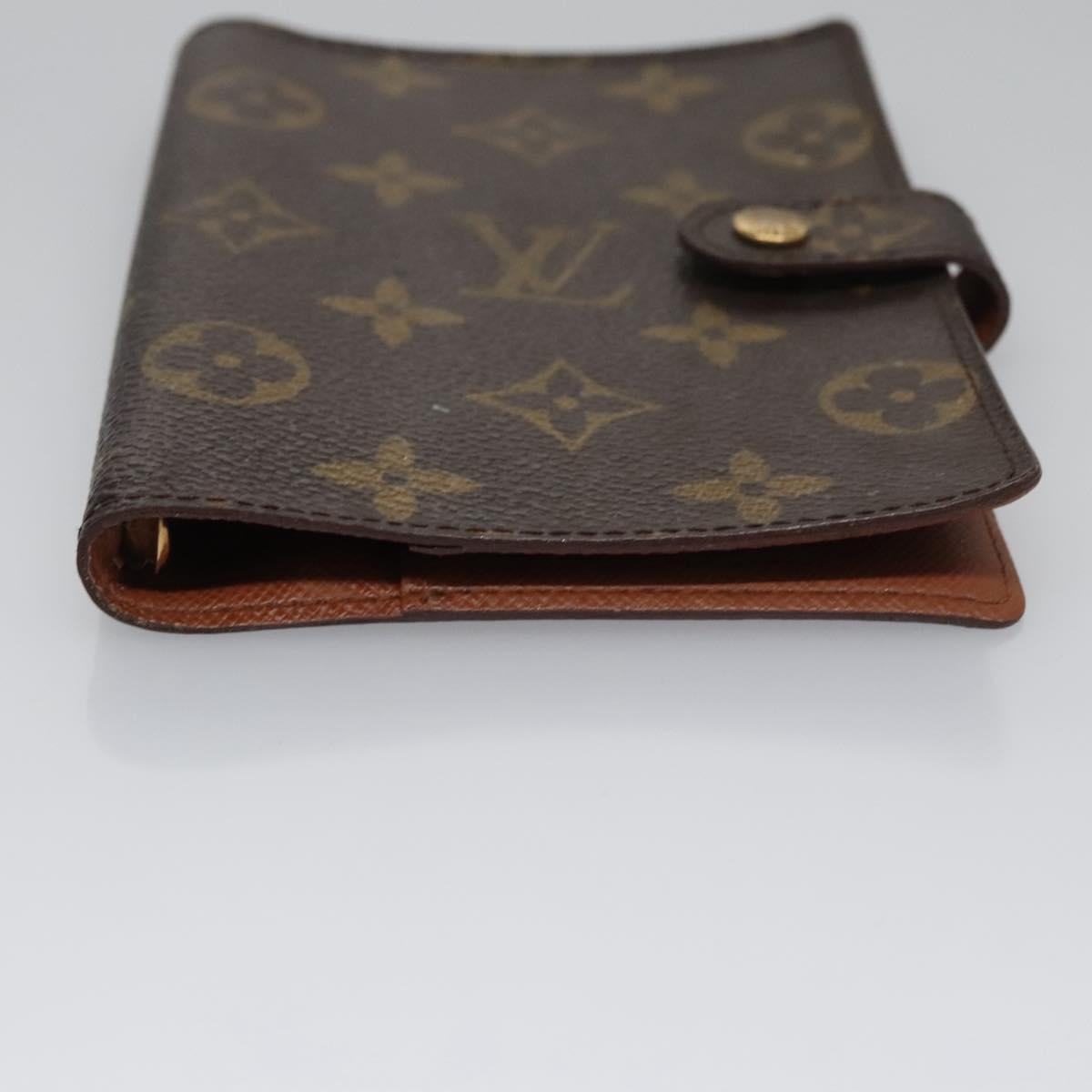 Louis Vuitton Couverture Agenda Fonctionnel Pm Brown Canvas Wallet (Pre-Owned)