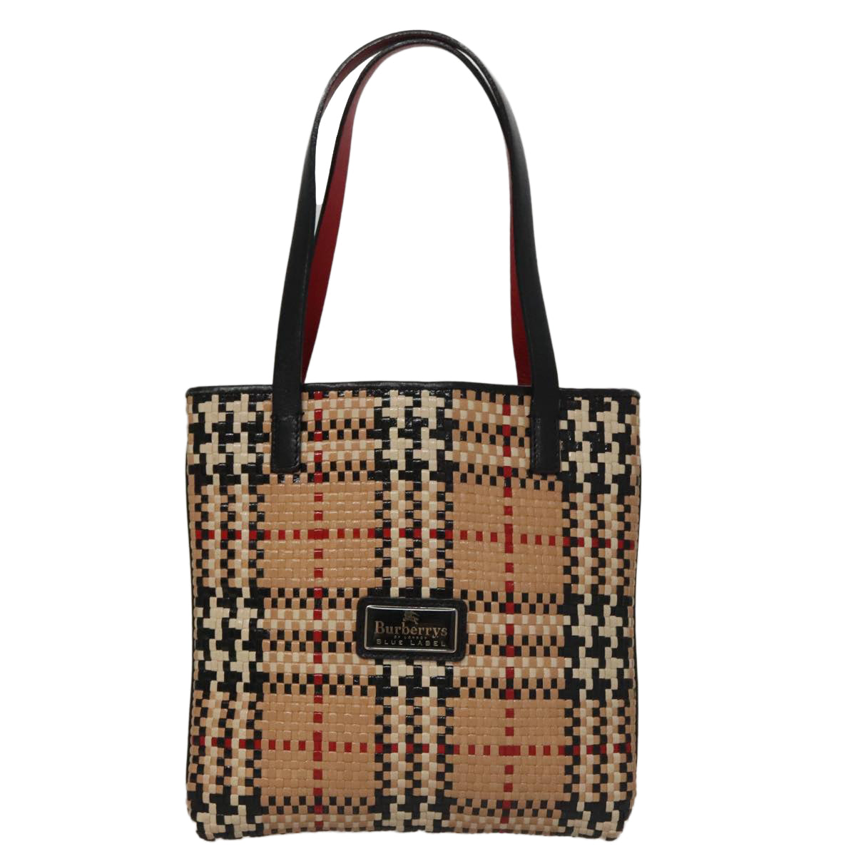 Burberry Blue Label Beige Leather Tote Bag (Pre-Owned)