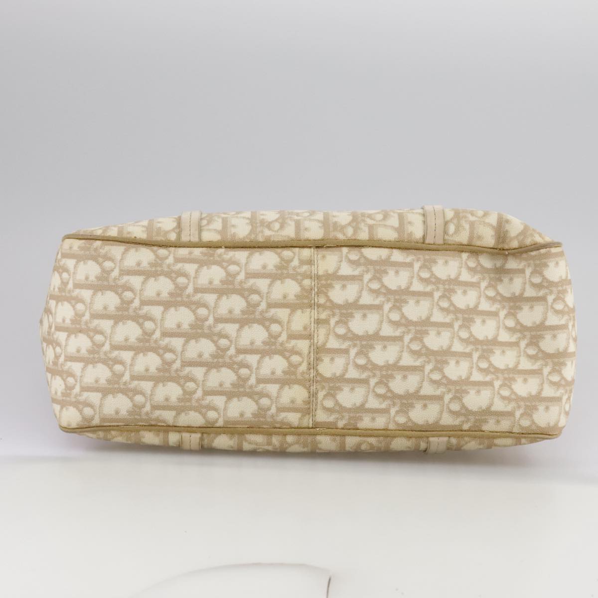 Dior Romantique Beige Canvas Shoulder Bag (Pre-Owned)