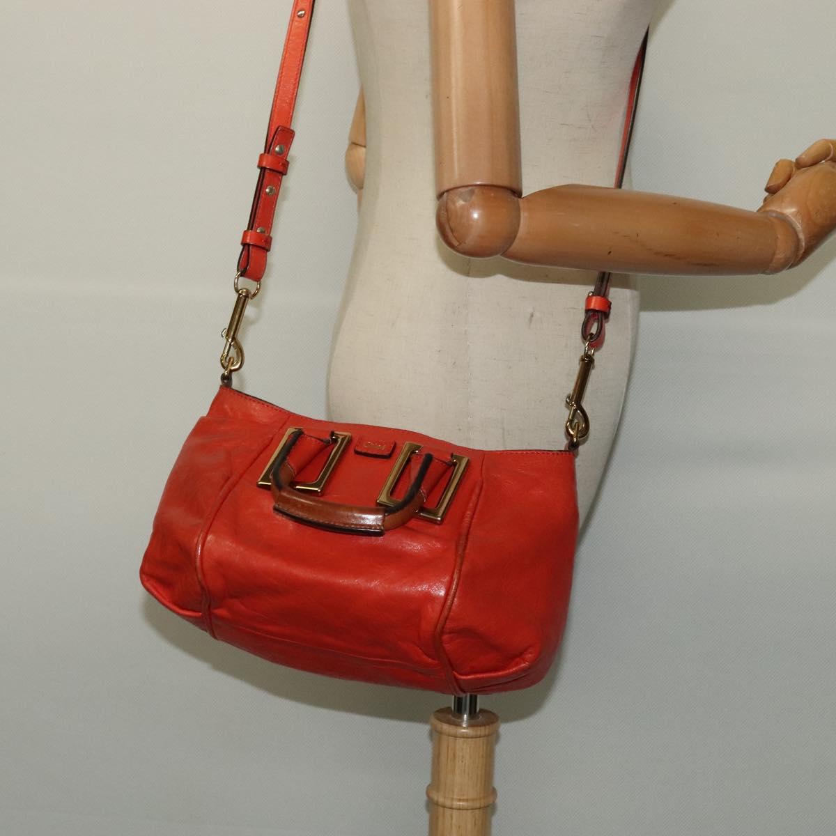 Chloé Ethel Orange Leather Handbag (Pre-Owned)