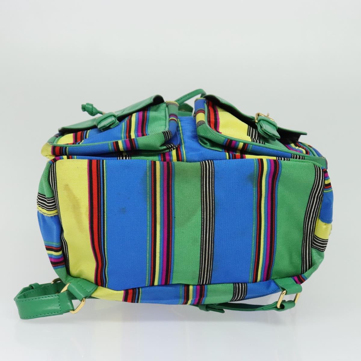 Versace Multicolour Nylon Backpack Bag (Pre-Owned)