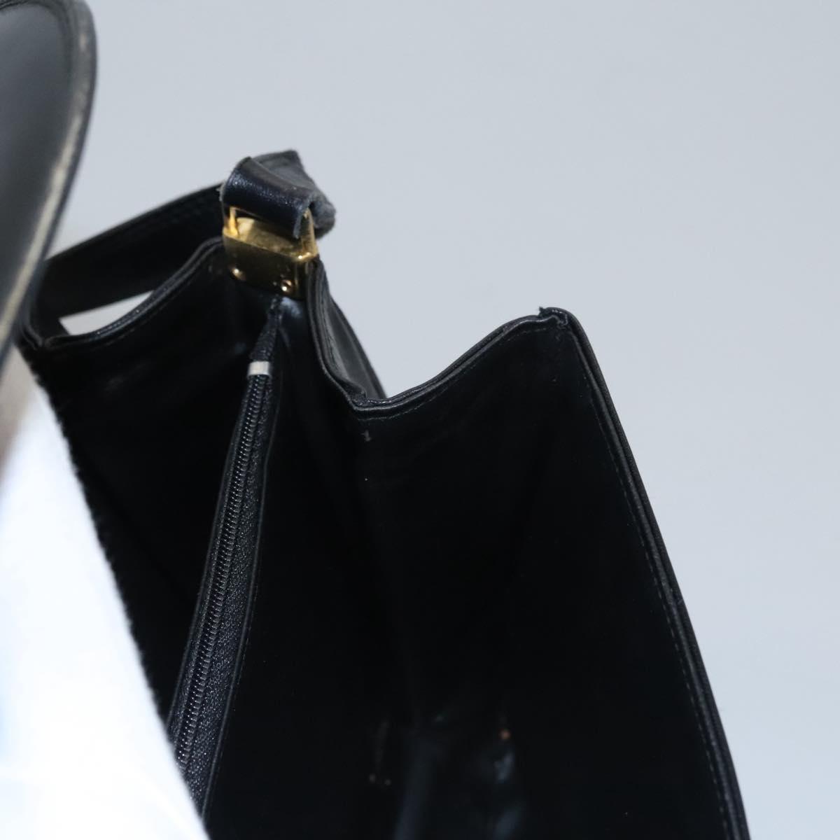Bally Black Leather Shoulder Bag (Pre-Owned)
