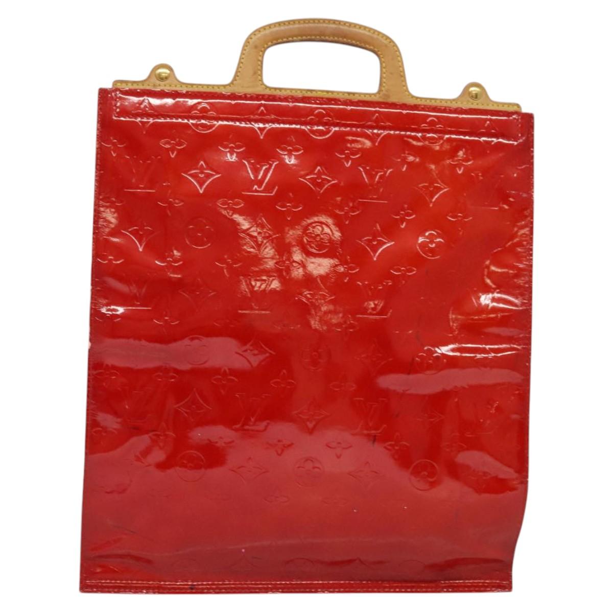 Louis Vuitton Stanton Red Patent Leather Tote Bag (Pre-Owned)