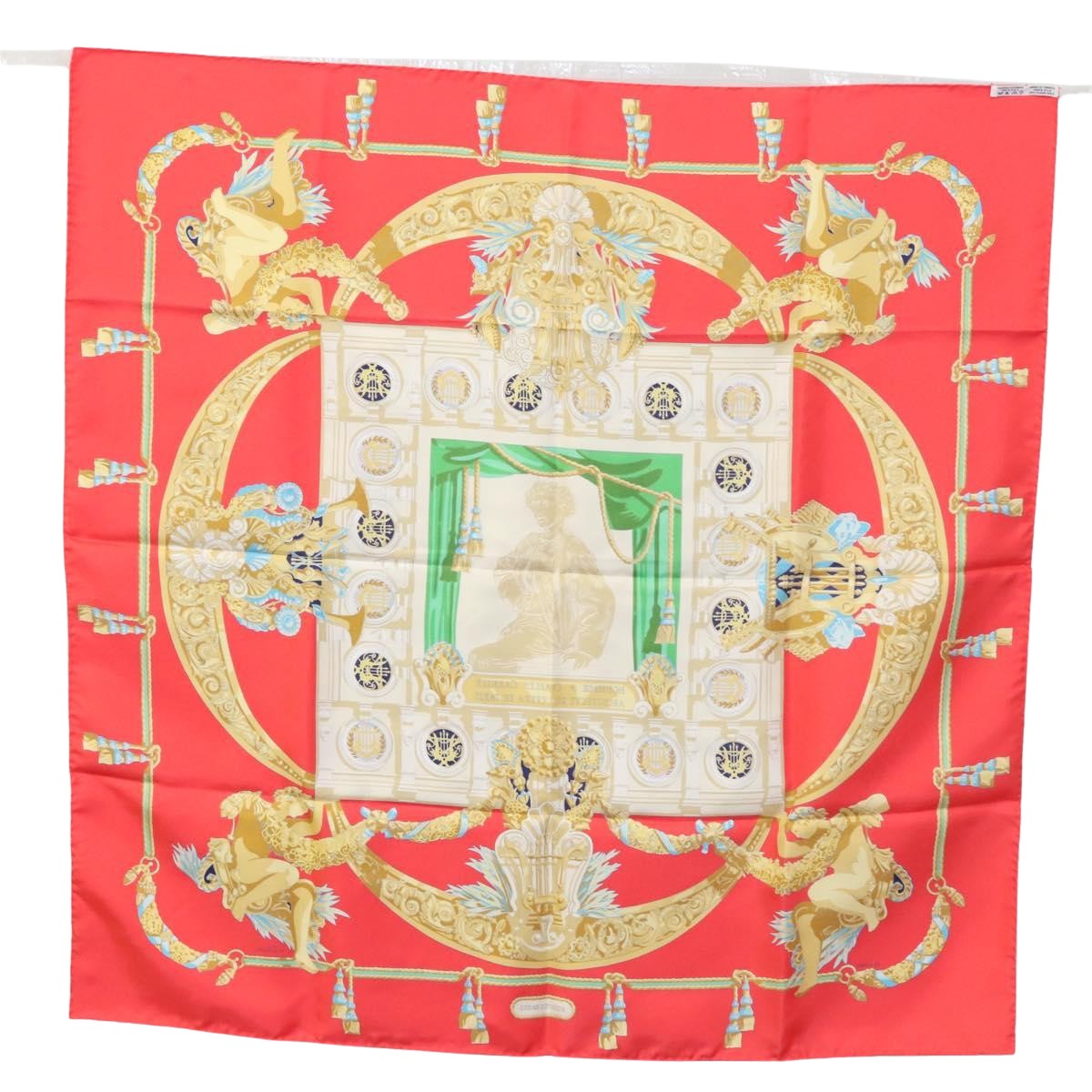 Hermès Red Silk Scarf (Pre-Owned)