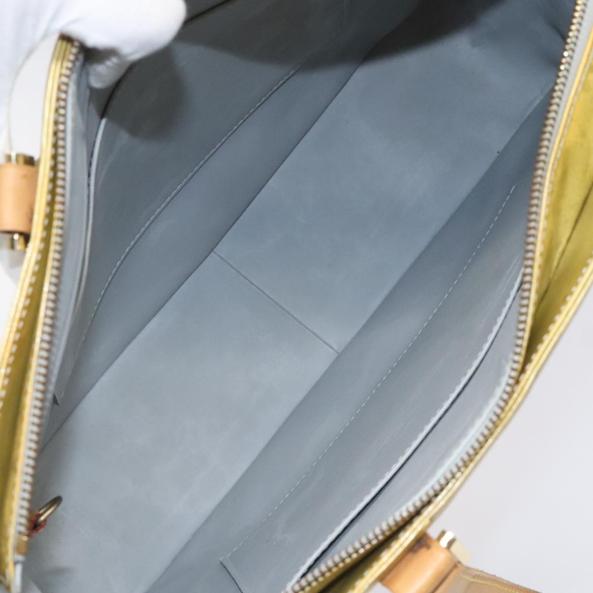 Louis Vuitton Columbus Green Patent Leather Tote Bag (Pre-Owned)