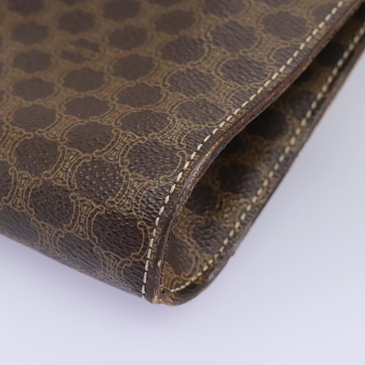 Céline Macadam Brown Canvas Shoulder Bag (Pre-Owned)