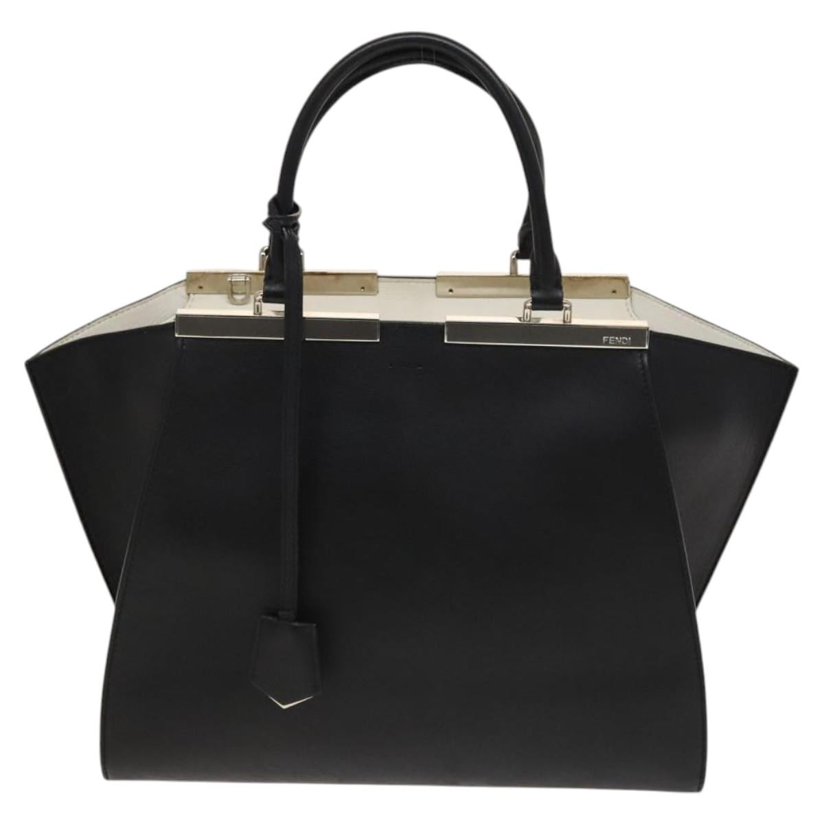 Fendi 3Jours Black Leather Tote Bag (Pre-Owned)