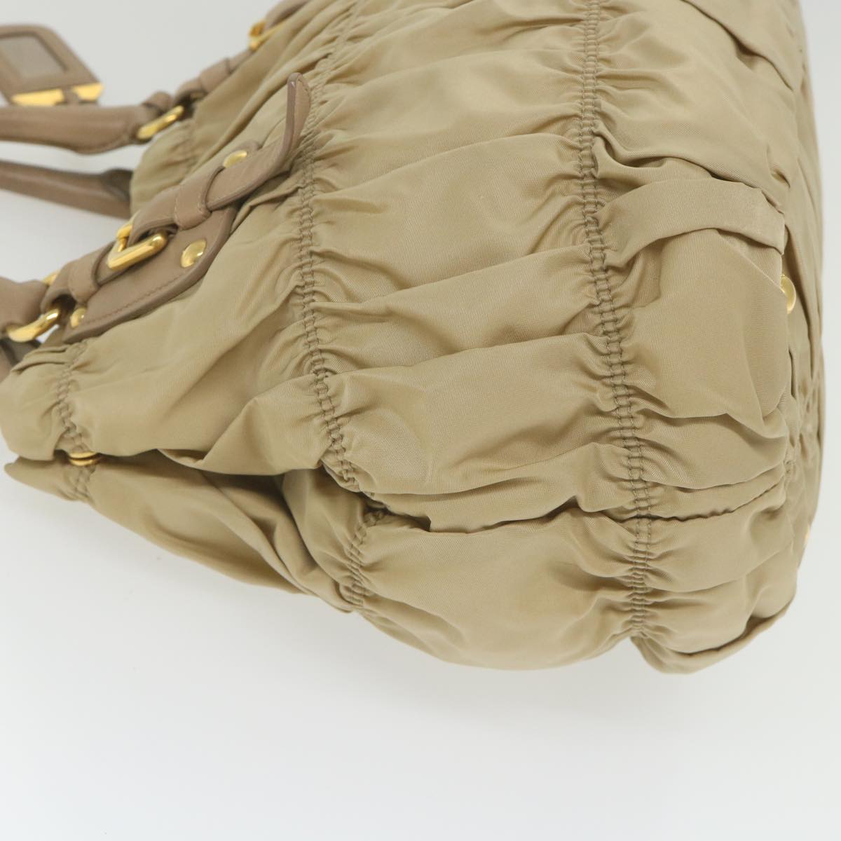 Prada Beige Synthetic Handbag (Pre-Owned)