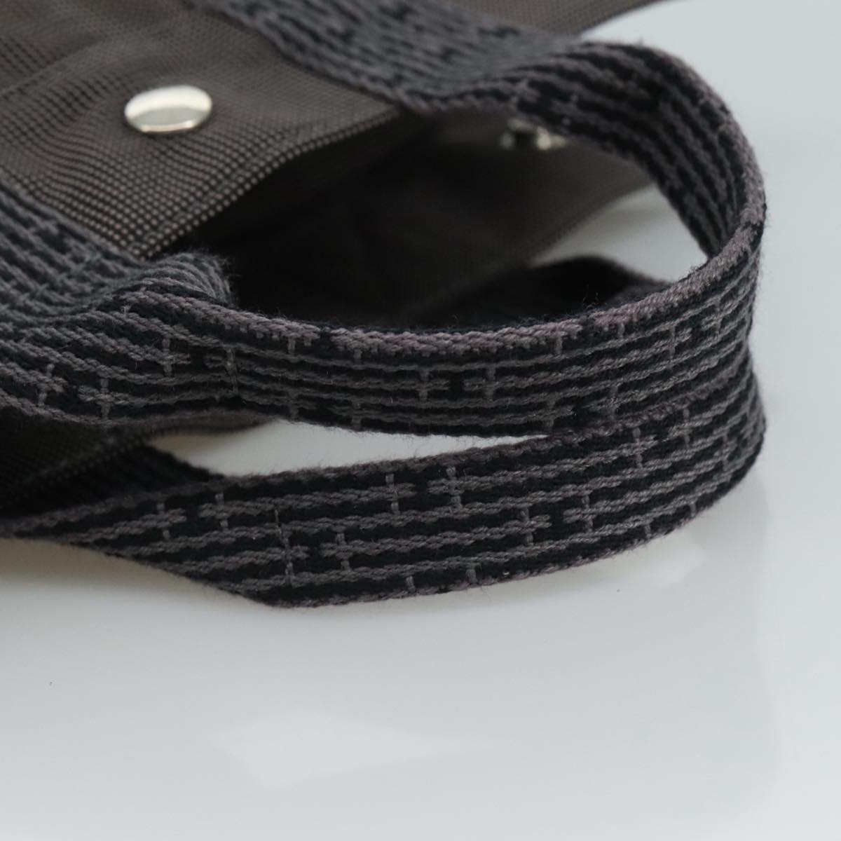 Hermès Herline Grey Canvas Tote Bag (Pre-Owned)