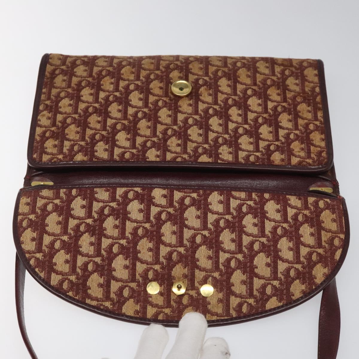 Dior Trotter Beige Canvas Shoulder Bag (Pre-Owned)