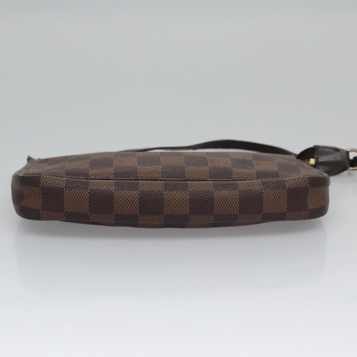 Louis Vuitton Pochette Accessoire Brown Canvas Clutch Bag (Pre-Owned)