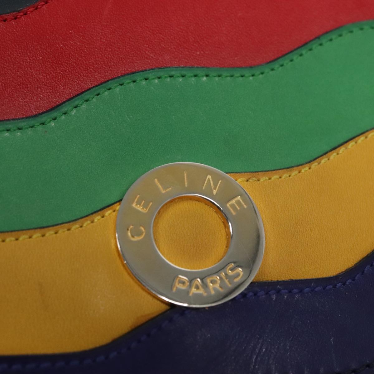 Céline Navy Leather Handbag (Pre-Owned)