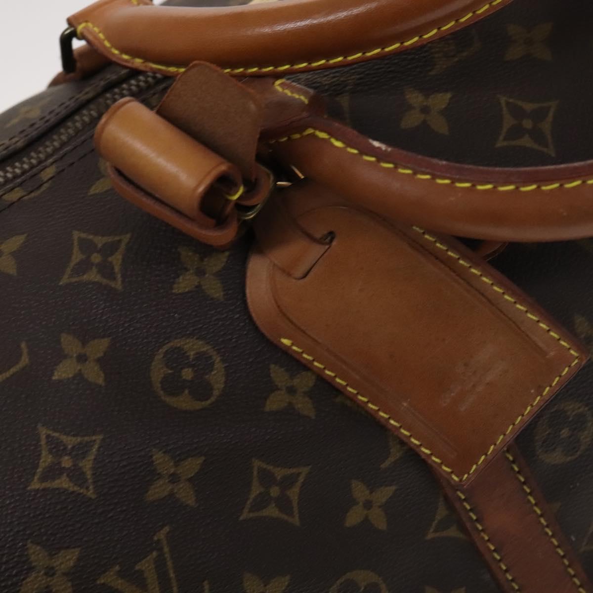 Louis Vuitton Keepall 55 Brown Canvas Travel Bag (Pre-Owned)