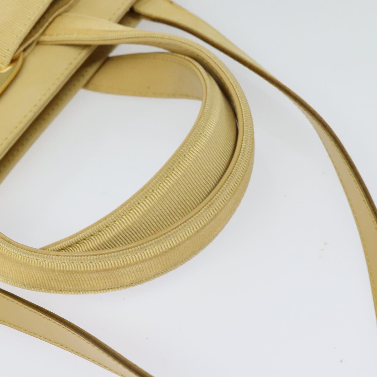 Salvatore Ferragamo Vara Beige Suede Handbag (Pre-Owned)
