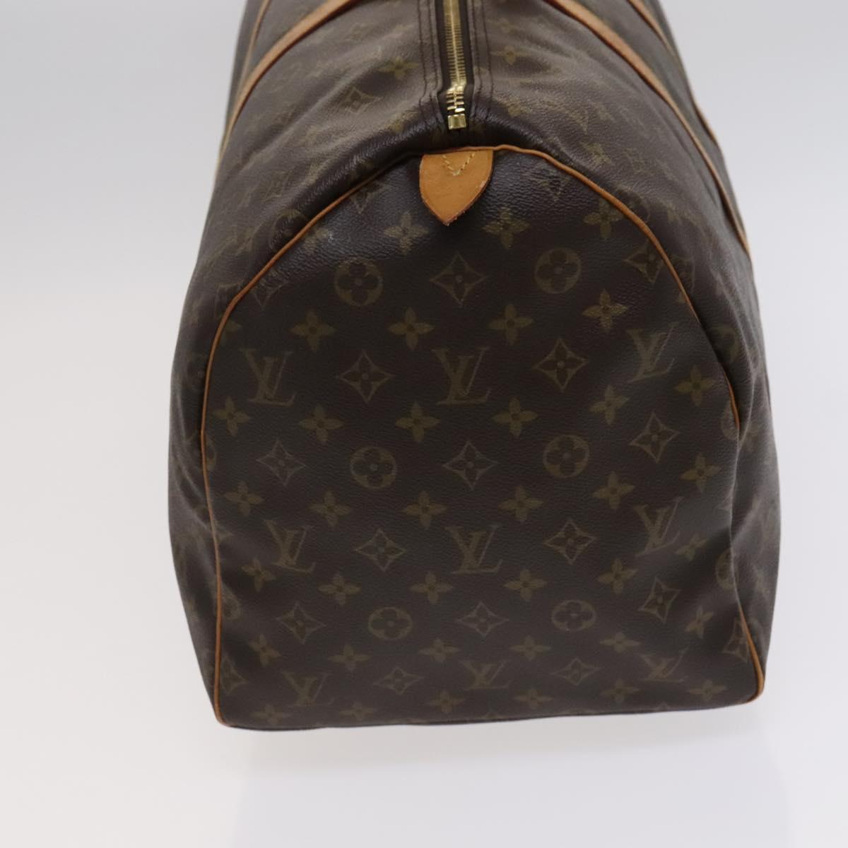 Louis Vuitton Keepall 55 Brown Canvas Travel Bag (Pre-Owned)