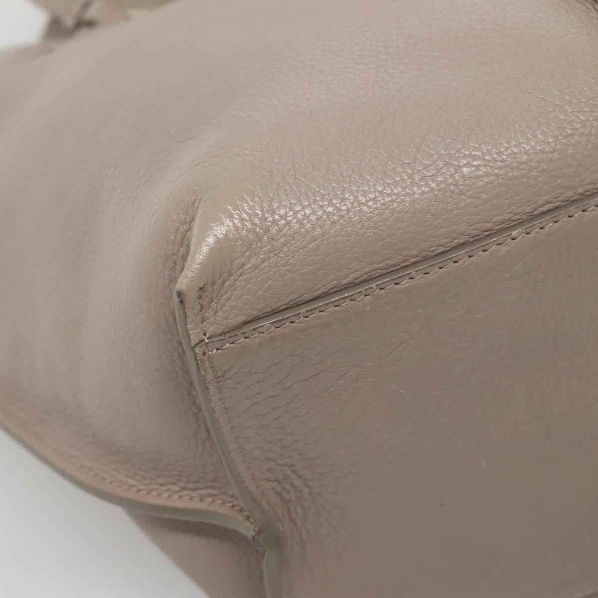 Chloé Vick Beige Leather Tote Bag (Pre-Owned)