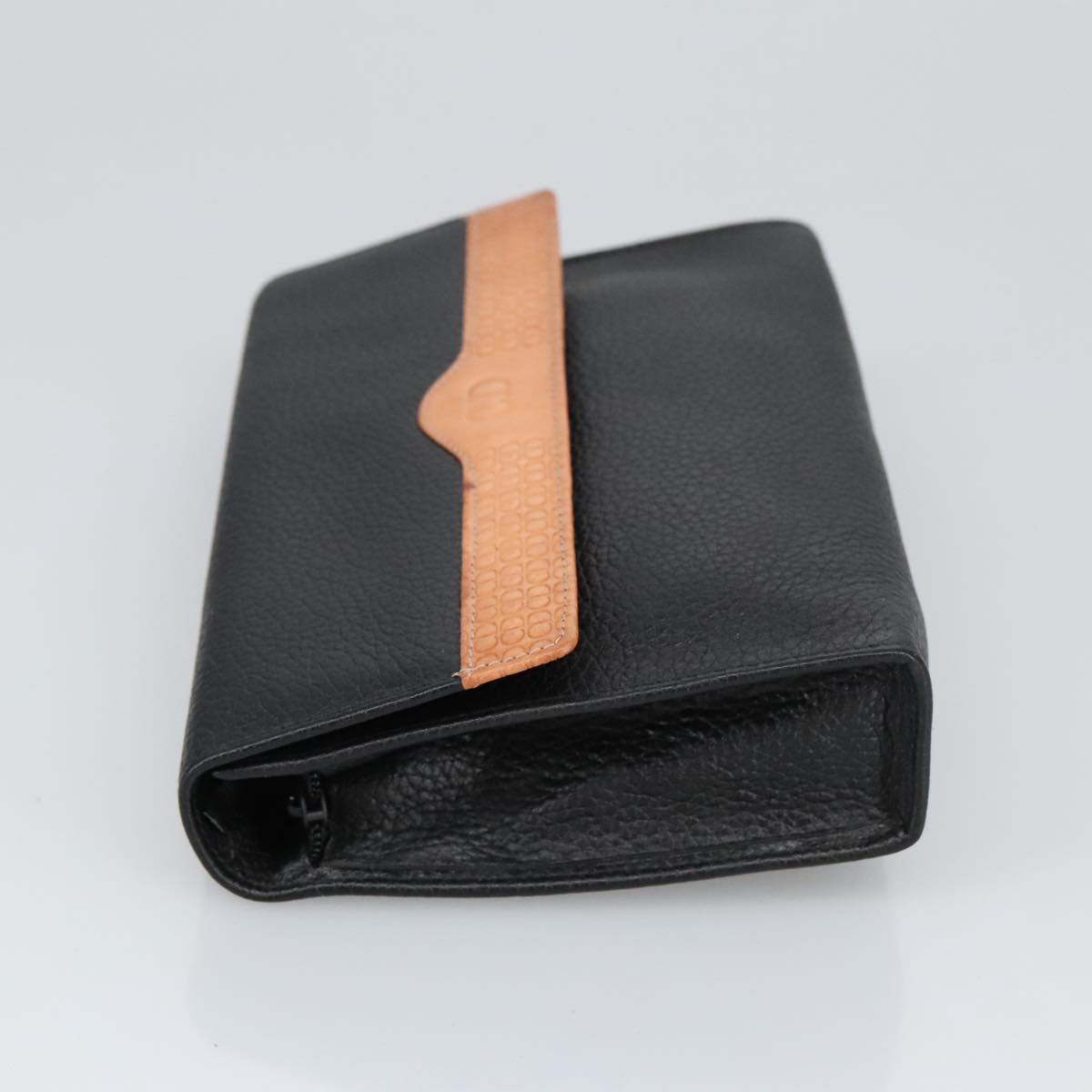 Dior Cd Black Leather Clutch Bag (Pre-Owned)