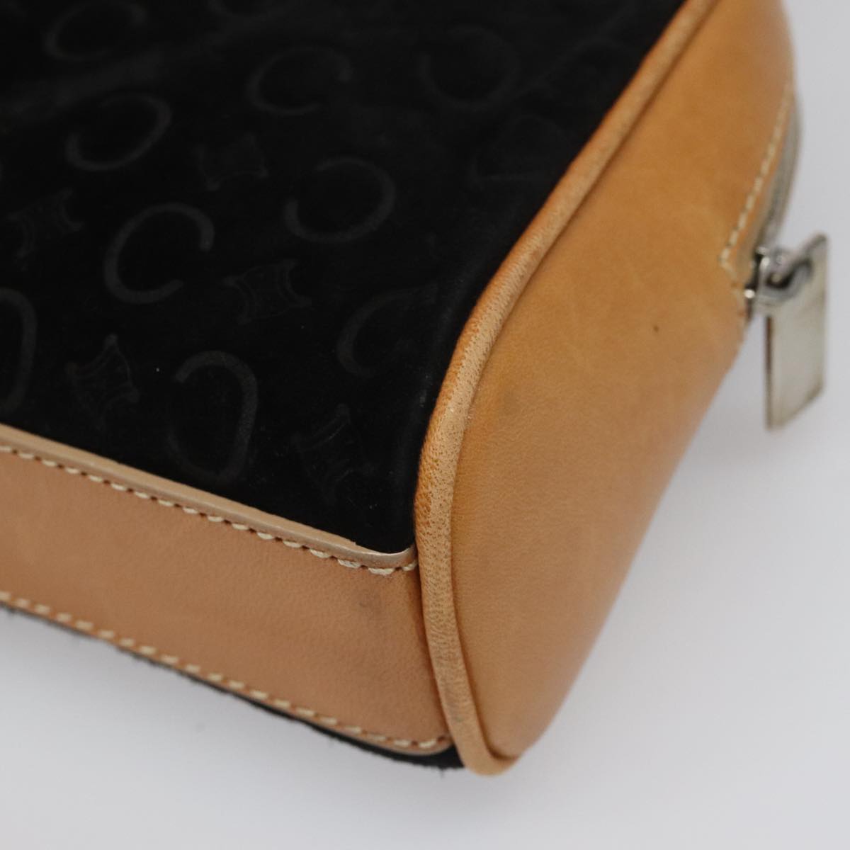 Céline Macadam Black Suede Handbag (Pre-Owned)