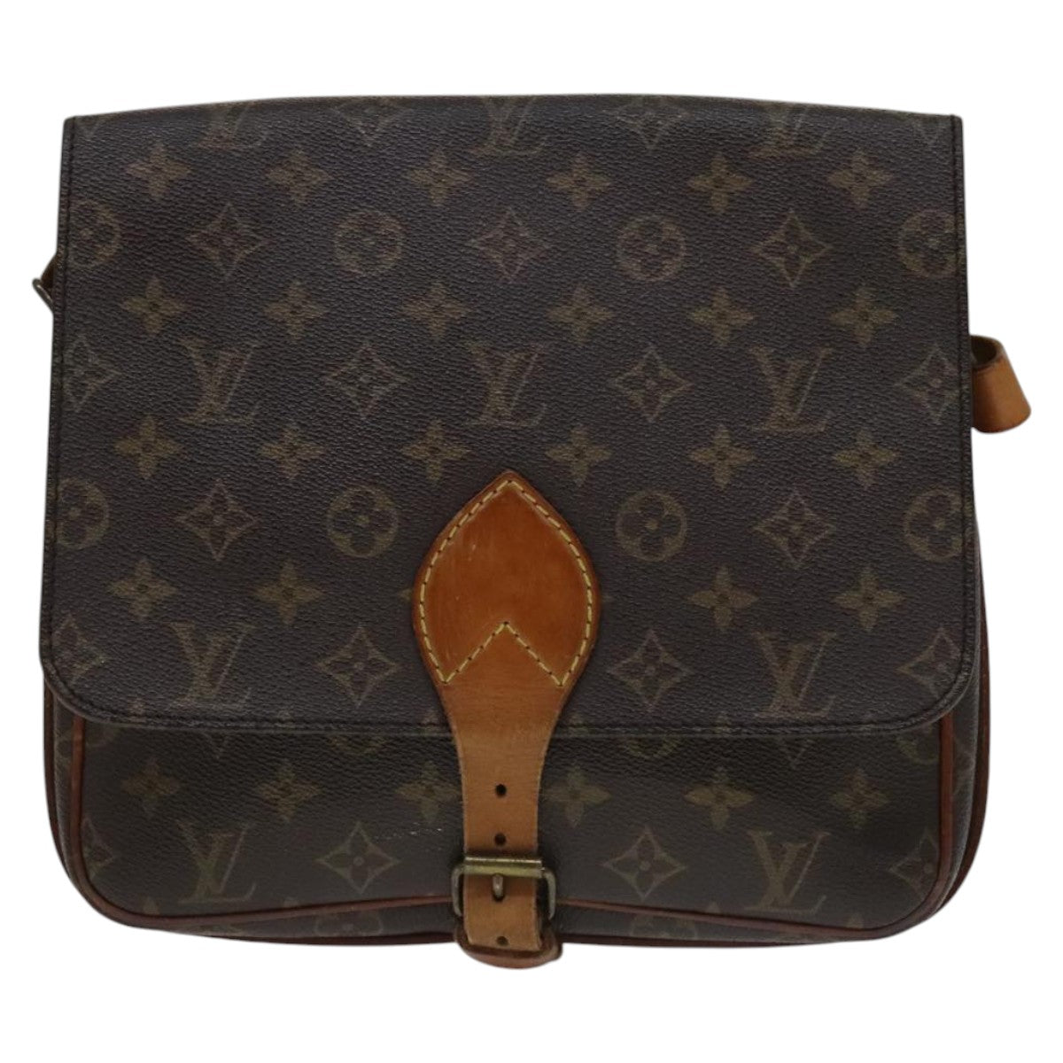 Louis Vuitton Cartouchière Brown Canvas Shoulder Bag (Pre-Owned)