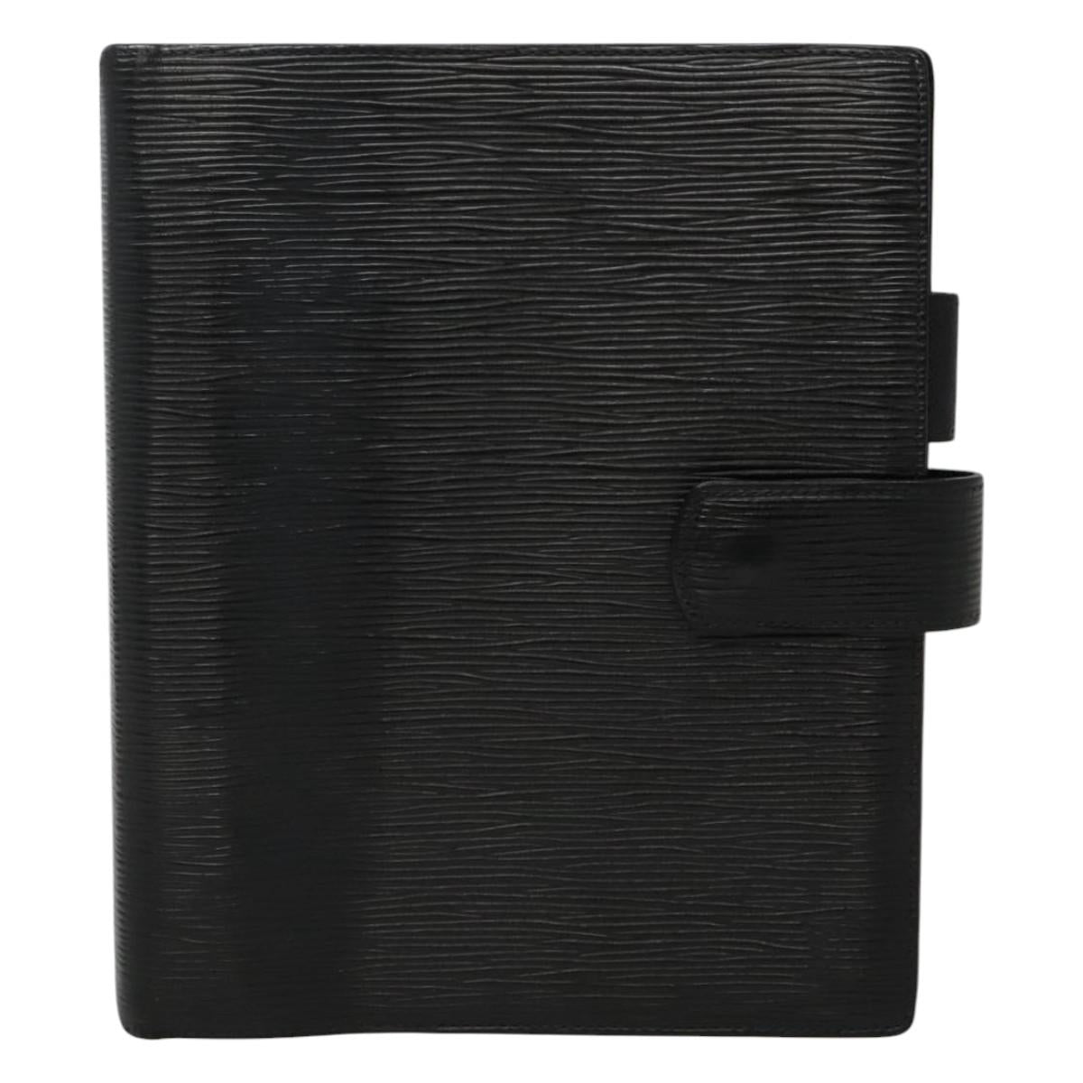 Louis Vuitton Agenda Cover Black Leather Wallet (Pre-Owned)