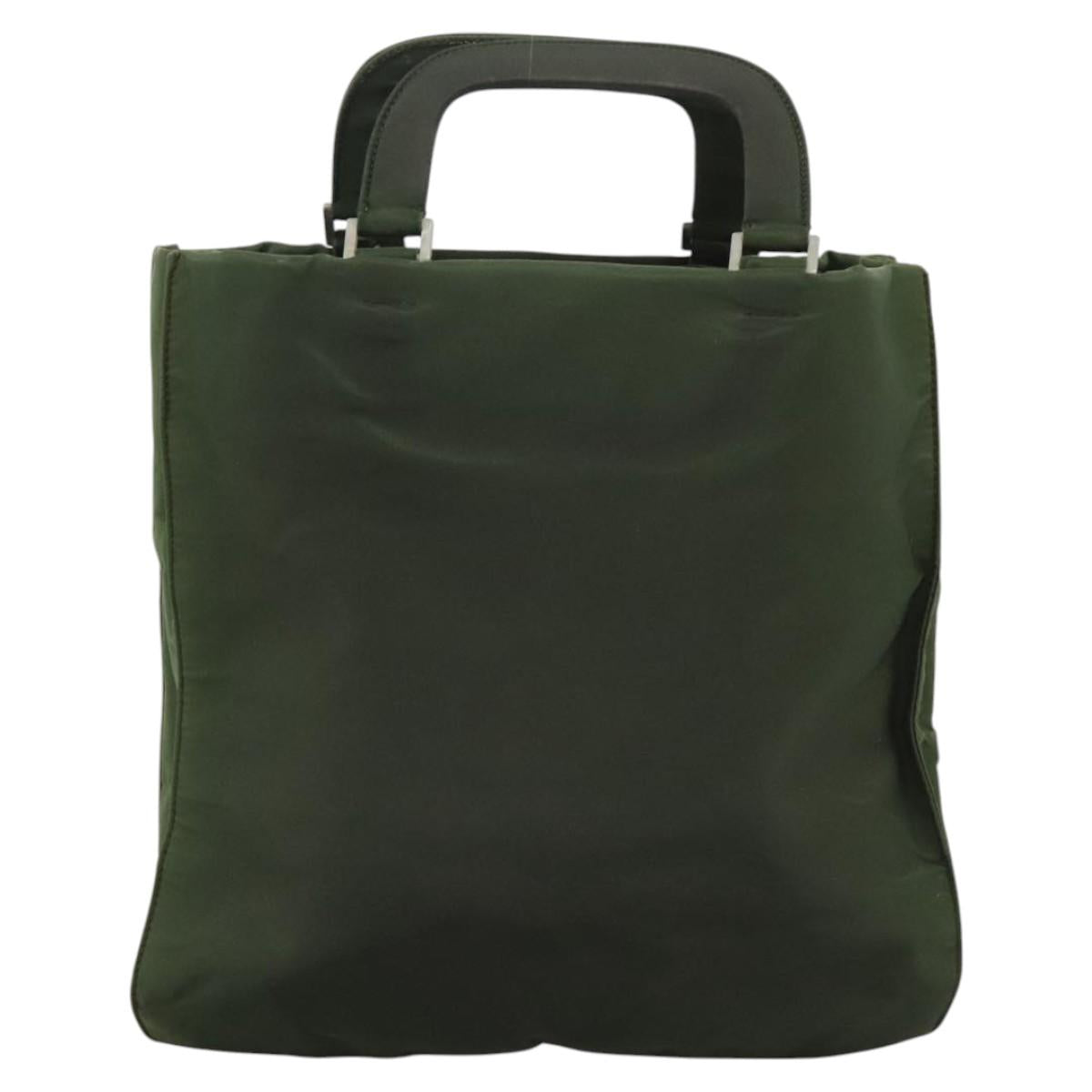 Prada Tessuto Green Synthetic Handbag (Pre-Owned)