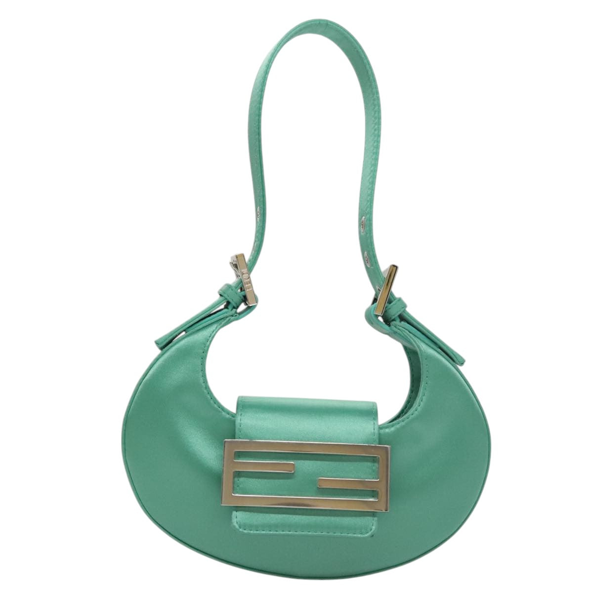 Fendi Green Leather Handbag (Pre-Owned)