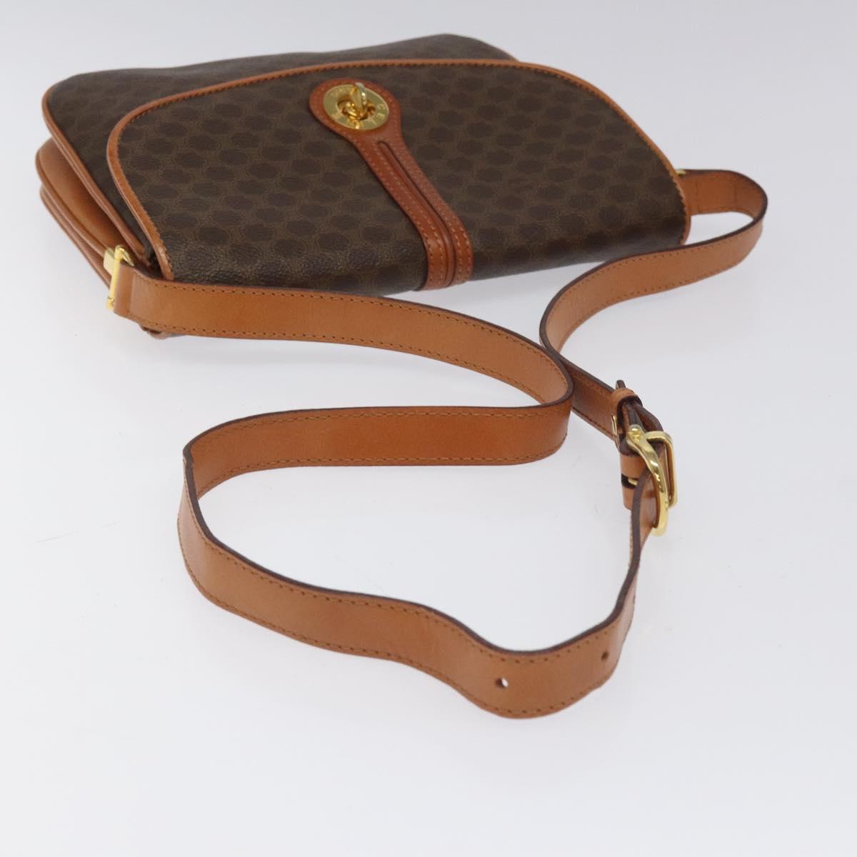 Céline Macadam Brown Canvas Shoulder Bag (Pre-Owned)
