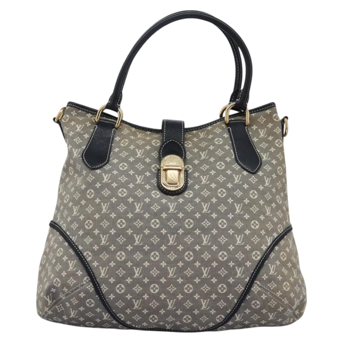 Louis Vuitton Elegie Grey Canvas Shoulder Bag (Pre-Owned)