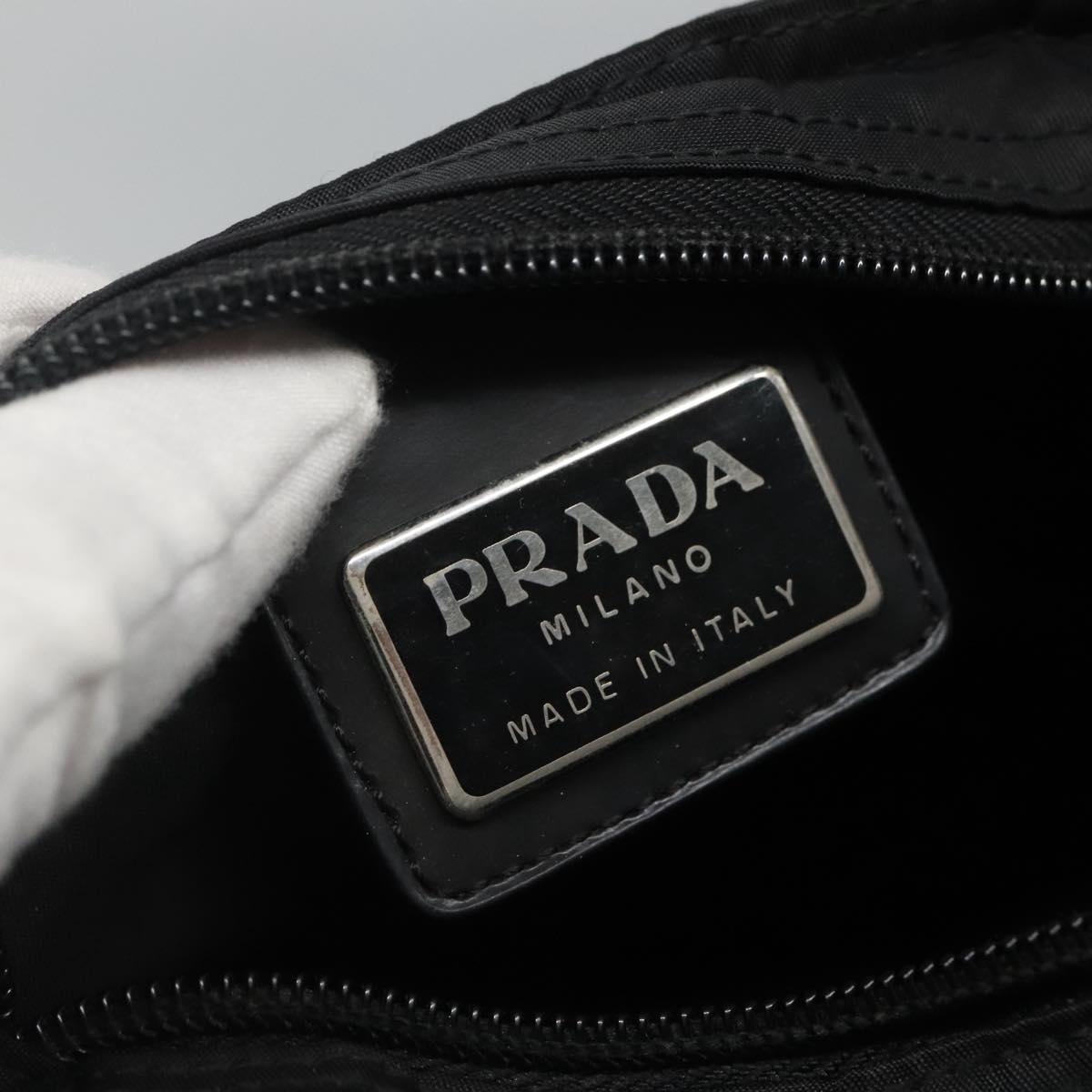 Prada Tessuto Black Synthetic Shoulder Bag (Pre-Owned)