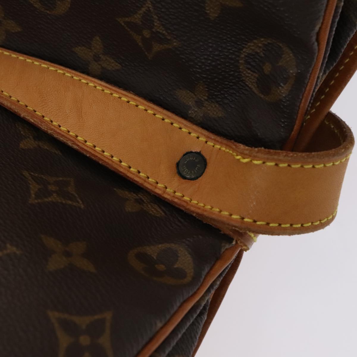 Louis Vuitton Saumur 35 Brown Canvas Shoulder Bag (Pre-Owned)