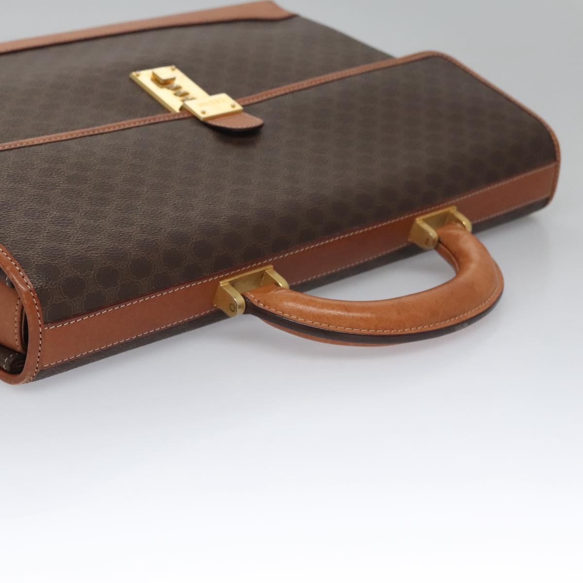 Céline Macadam Brown Canvas Briefcase Bag (Pre-Owned)