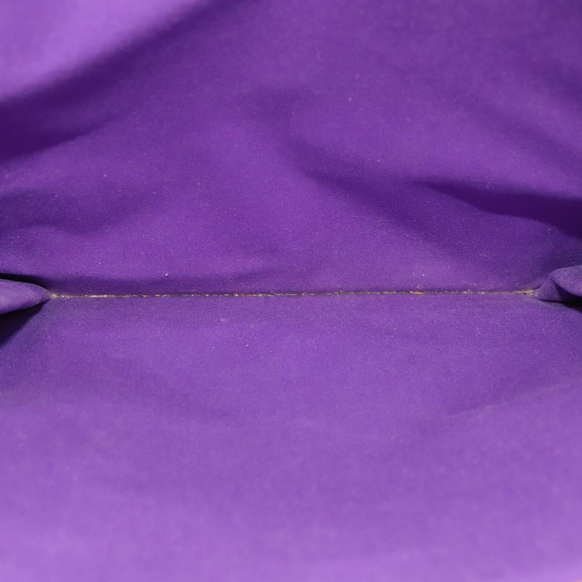 Louis Vuitton Stanton Purple Patent Leather Tote Bag (Pre-Owned)