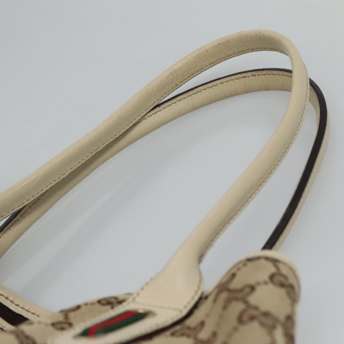 Gucci Princy Beige Canvas Tote Bag (Pre-Owned)