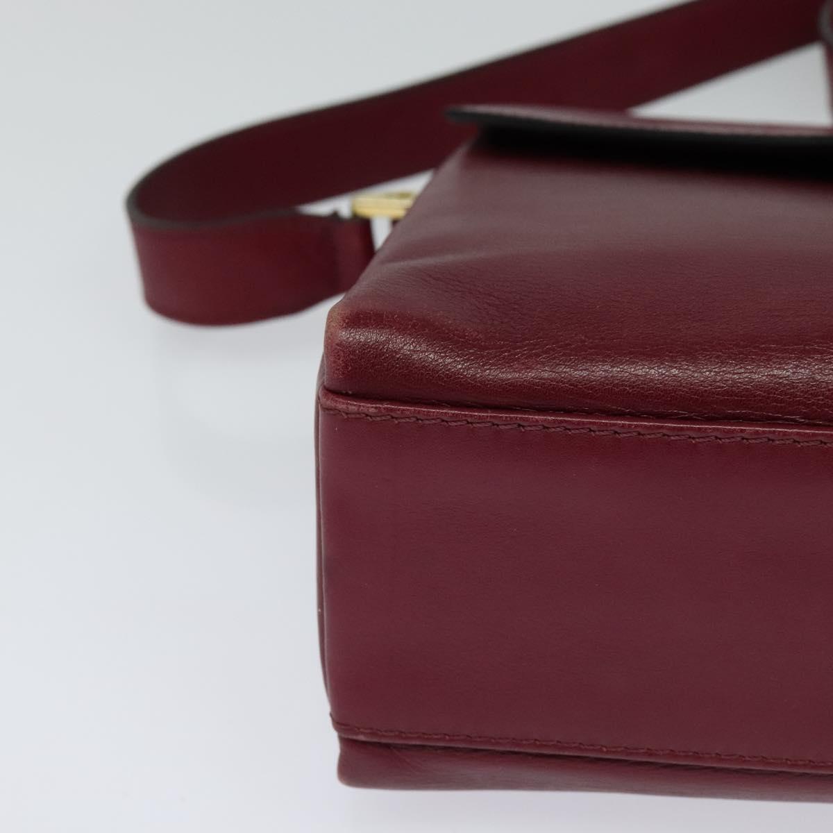 Céline Burgundy Leather Shoulder Bag (Pre-Owned)