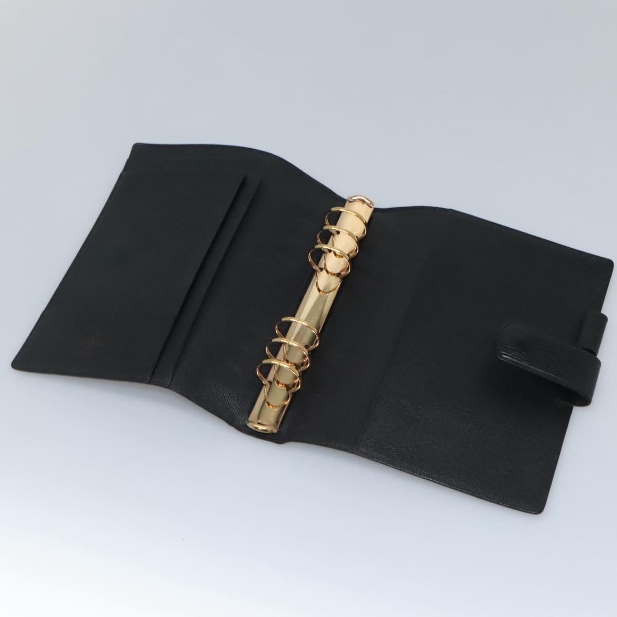 Louis Vuitton Agenda Cover Black Leather Wallet (Pre-Owned)