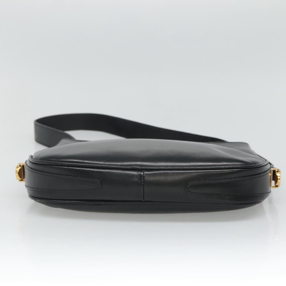 Bally Black Leather Shoulder Bag (Pre-Owned)