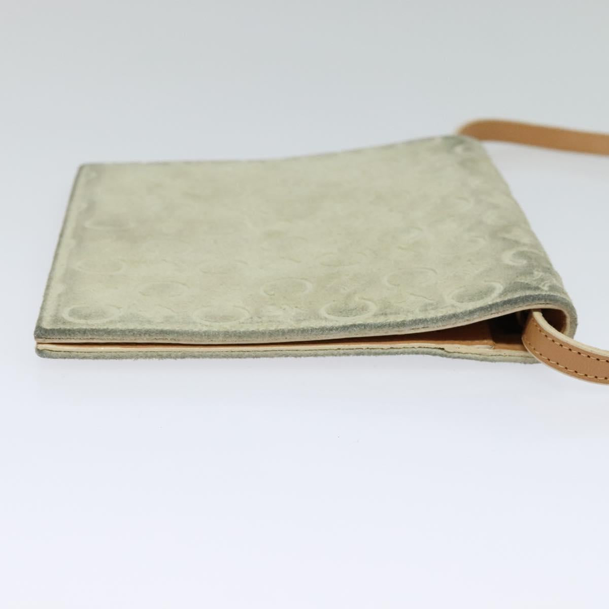 Céline Macadam Grey Suede Wallet (Pre-Owned)