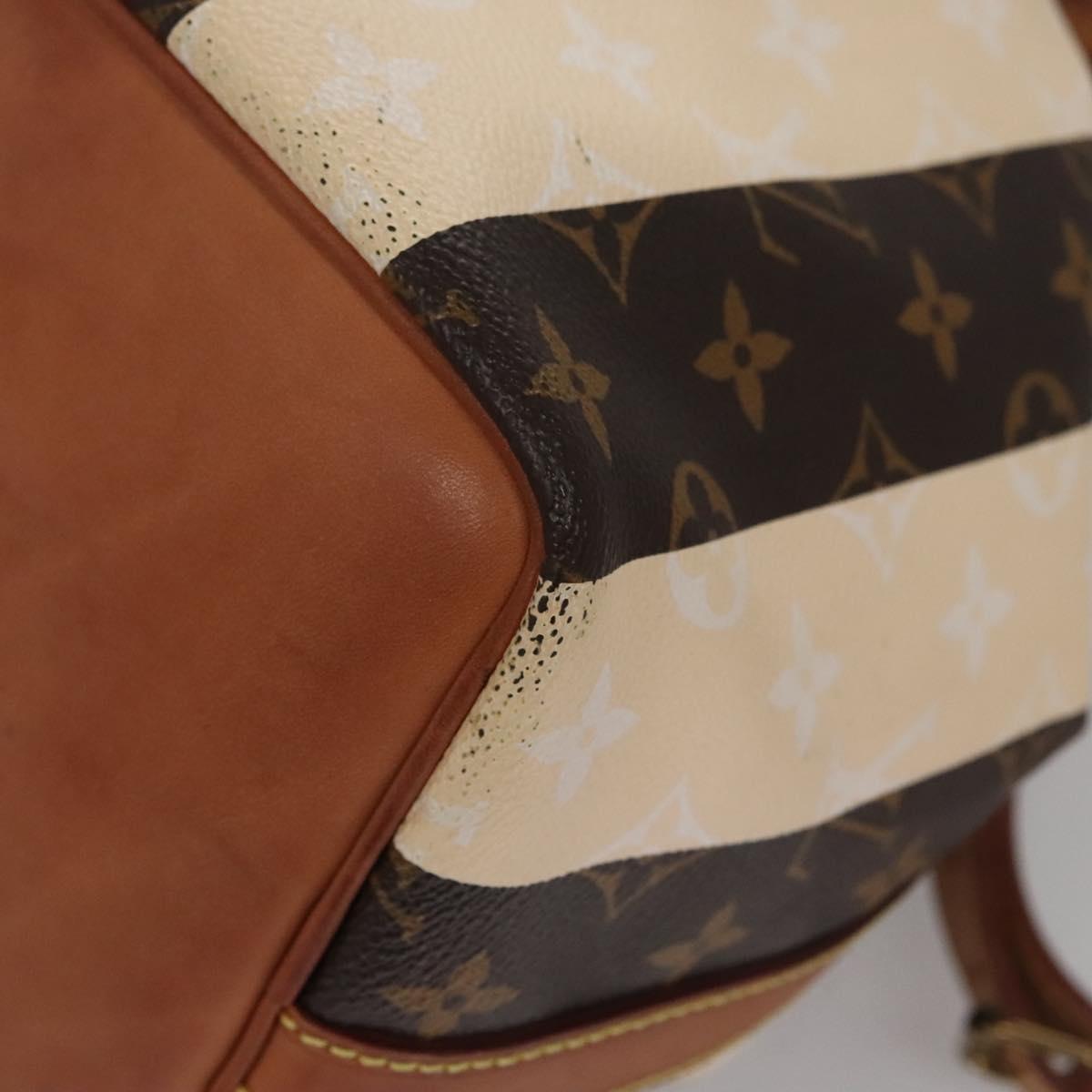 Louis Vuitton Petit Noé Brown Canvas Shoulder Bag (Pre-Owned)
